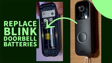 removing blink doorbell|changing batteries on blink doorbell.